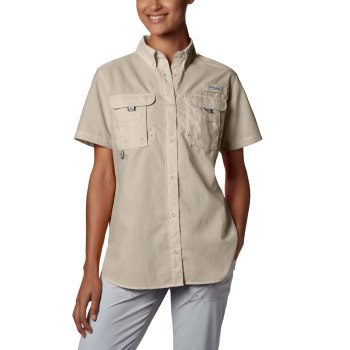 Columbia PFG Bahama Short Sleeve, Camisa Kaki Para Mujer | 961087-ZXP